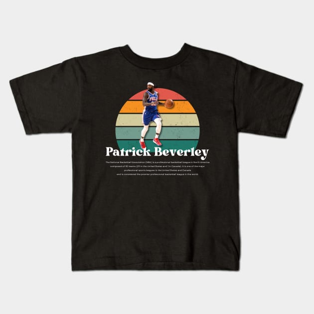 Patrick Beverley Vintage V1 Kids T-Shirt by Gojes Art